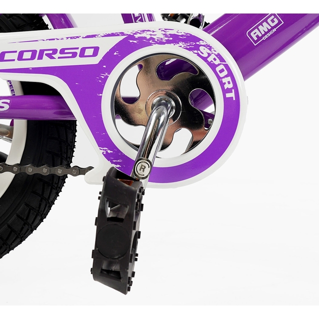Дитячий велосипед 12 ST Corso «MAXIS» CL-12170 фіолетовий фото westvelo.com