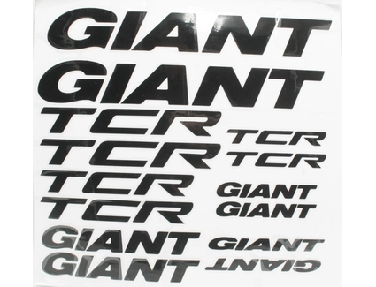 Наклейки GIANT TCR білий фон, чорні