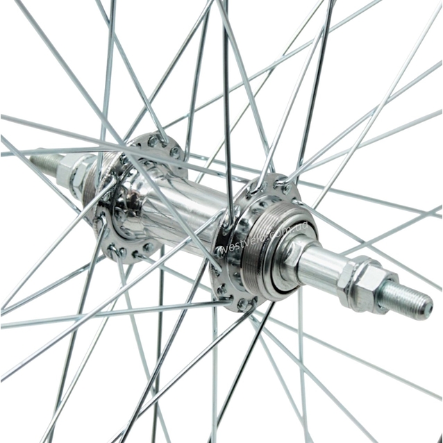 Колесо 26 зад, обід 2-ний чорний дисковий, втулка ST. на віночках, диск різьба фото westvelo.com