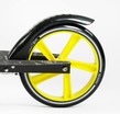 Самокат дитячий 2-х колісний, PU Best Scooter «SHARK» SH-10865 чорно-жовтий, Ø200mm, з ручним гальмом, затискач керма, 1 амортизатор фото westvelo.com