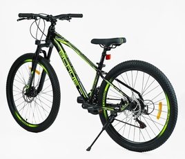 Велосипед 26 AL Corso «BLADE» BD-26102 алюміній 13", (к-т SHIMANO) чорно-салатовий