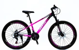 Велосипед 26 AL Corso «GTR-3000» GT-81436 алюміній 13", (к-т SHIMANO) чорно-рожевий фото westvelo.com