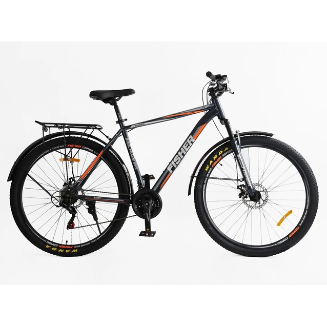 Велосипед 29 ST Corso «FISHER» FS-83260 сталь 21", (к-т SHIMANO) чорно-сіро-червоний фото westvelo.com
