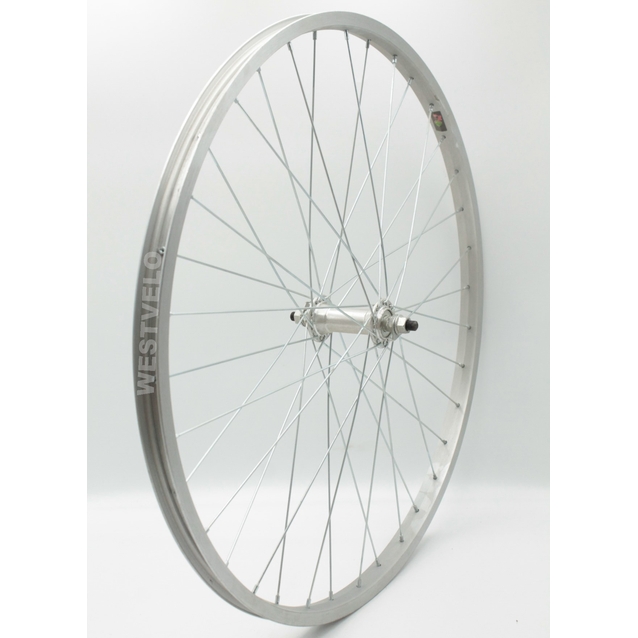 Колесо 24 перед, обід AL 1-ний сірий, втулка AL на віночках фото westvelo.com
