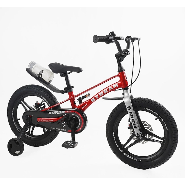 Дитячий велосипед 16 MG Corso «STREAM» SM-46533, магнієва рама, червоний фото westvelo.com