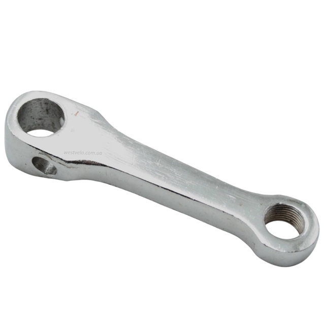 Шатун лівий "12" сталевий на клин нікель L-95мм. фото westvelo.com