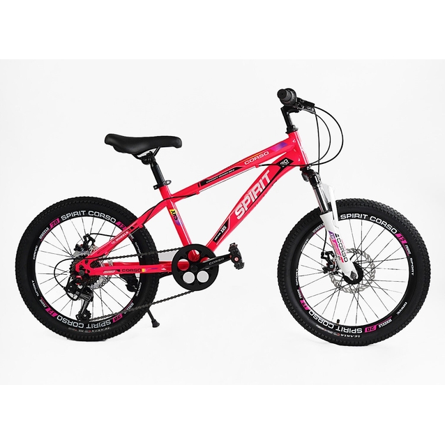 Велосипед 20 ST Corso «SPIRIT» ST-20701 сталь 12", (к-т SHIMANO) рожевий фото westvelo.com