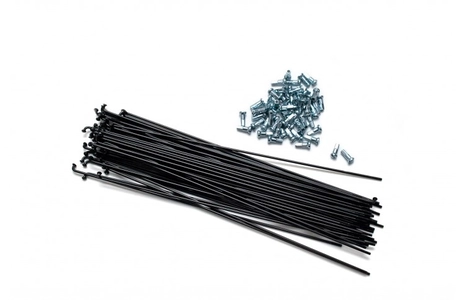 Спиця 241 мм, чорна, з головкою моторколеса Ø 2,2мм   /144/