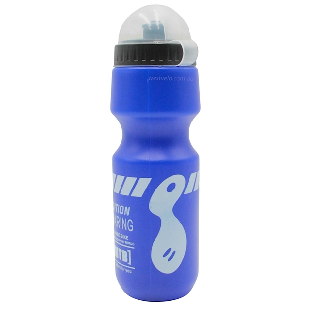 Фляга 750ml харч.пластик, синя фото westvelo.com