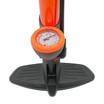 Насос авто з манометром BEE pump (ZF-030) алюміній помаранчевий, 2-ний наконечник (AV/FV) фото westvelo.com