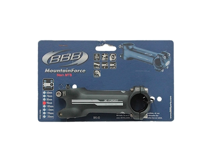 Винос руля на безрізьбову вилку AL. BBB ВН-03 L-90мм Ø28.6-Ø25.4 чорний матовий