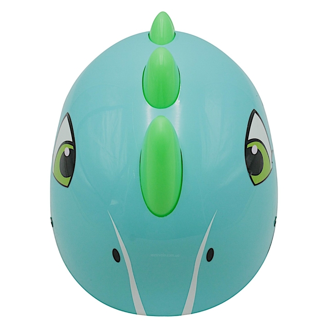 Вело шолом дитячий 585 "Динозавр" блакитний, регульований фото westvelo.com