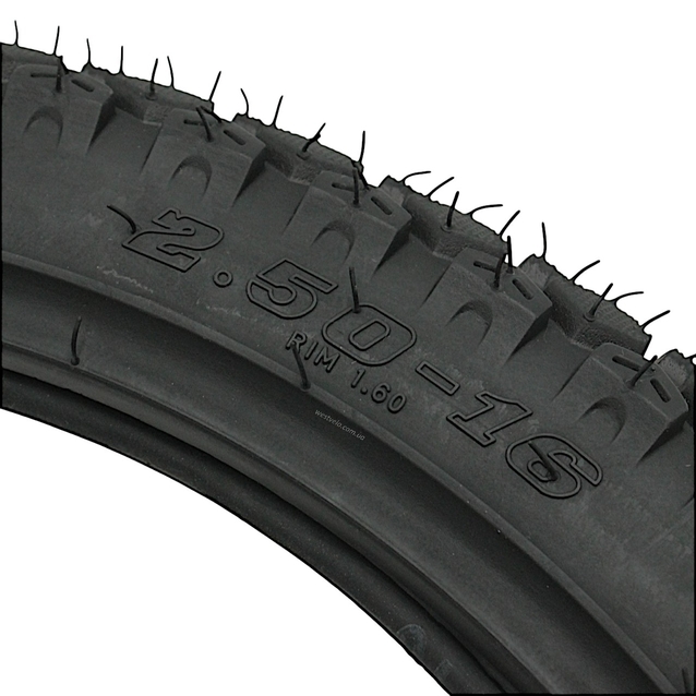 Покришка "16" 2.50-16 PERFECT (PF-235) + камера, напів-шип ТТ фото westvelo.com