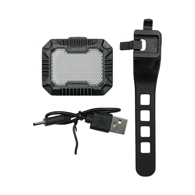 Мигалка usb зад. DX-101, Type-C, LED червоно-синя, 3 режими фото westvelo.com