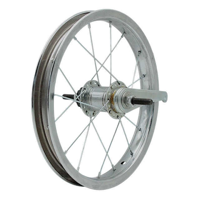 Колесо 14 зад обід нікель, вт. Falcon + к-т фото westvelo.com