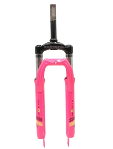 Вилка 24 аморт. різьб. CORSO (797) GTX, рожева, disk, шток L-150mm р.з L-45mm