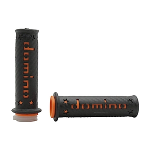 Мото гріпси DOMINO універсальні (тип2) чорно-оранжеві