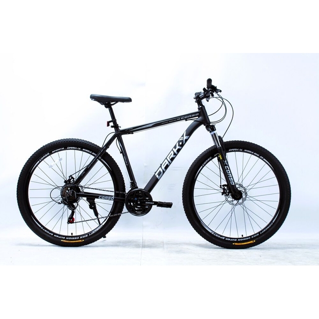 Велосипед 29 AL Corso «DARK-X» DX-29718 алюміній 21", (к-т SHIMANO) чорний фото westvelo.com