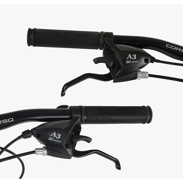 Велосипед 27.5 ST Corso «GENESIS» GS-27503 сталь 15", (к-т Saiguan) графітово-салатовий фото westvelo.com