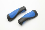 Гріпси ергономічні Тайвань гумові чорно-сині фото westvelo.com