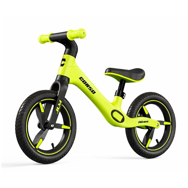 Велобіг 12 Corso надувні колеса, нейлонова рама BL-75474 салатовий фото westvelo.com