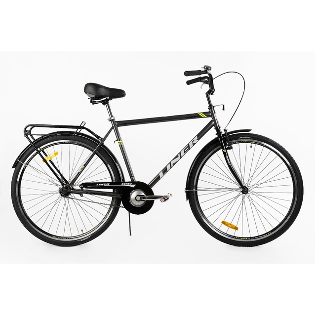 Міський велосипед 28 ST Corso «LINER» LN-28108 сталь 21", темно-сірий фото westvelo.com