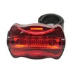 Мигалка на батарейках зад. JING YI, JY-004Т (5 LED) + батарейки фото westvelo.com