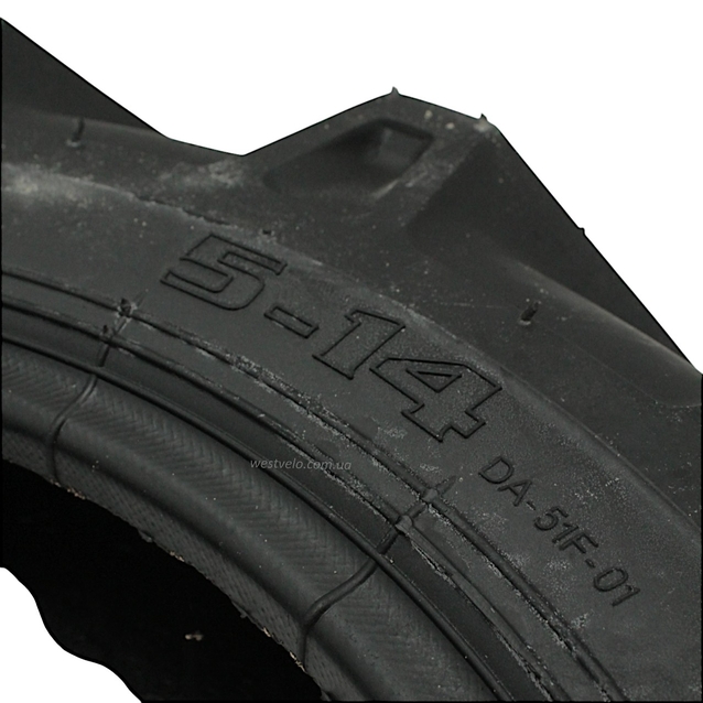 Покришка "14" 5.00-14 В'єтнам DRC 10 PR DА-51F (тракторний) (макс навант. 550 кг) фото westvelo.com