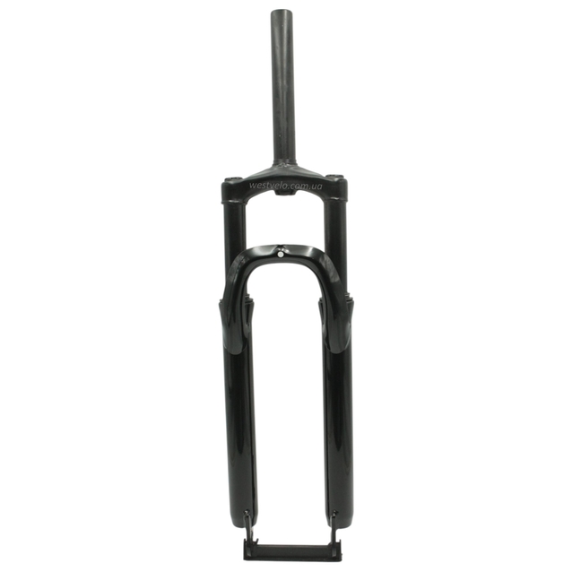 Вилка 27.5 аморт. безрізьб. Weiyi (881) Ø28.6mm, disk. шток L-190mm чорна глянцева фото westvelo.com