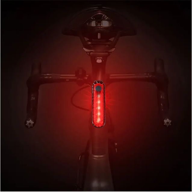 Мигалка на usb зарядку зад №056 VOLCANO червона з акумулятором (362) фото westvelo.com