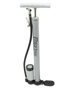 Насос авто з манометром BEE pump CT-2024 A, сталевий сірий