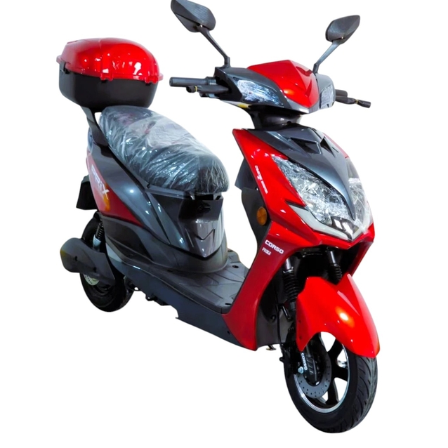 Електроскутер Corso «PRIX» RX-702509, двигун 1500W, акумулятор 72V/23Ah червоний + 1 ящик. акум