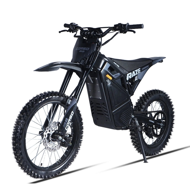 Електродіртбайк Corso «RAZE M8» GT-99060 двигун 2999W, акумулятор 72V 35Ah літієвий, чорний, колеса 19/17 " фото westvelo.com