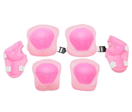 Комплект дитячого захисту 34589-10 рожевий у сітці
