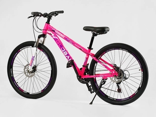 Велосипед 26 ST Corso «GLOBAL» GL-26979 сталь 13", (к-т Saiguan) рожевий