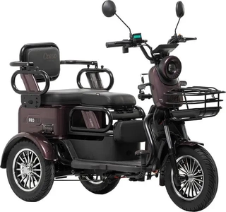 Трицикл Corso «PROTEX» PRX-966041, двигун 1200W, акумулятор 72V/23Ah графеновий, фіолетовий + 1 ящик. акум, колеса 10"