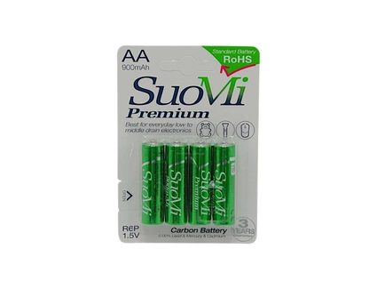 Батарейки пальчикові «SuoMi» C 66690, АА 1,5V (4шт) (900mAh)