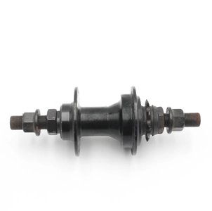 Втулка BMX, задня (AL) QUANDO, 4 пром підшипник, вісь 14мм гайки, ( 9Т ) чорний (14Gx48H)