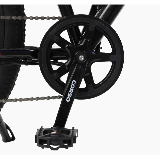 Електровелосипед 29 ST Corso «SPLIT» SP-78019 сталь 19, двигун 350W, акумулятор 36V13Ah літієвий (к-т SHIMANO) чорно-червоний фото westvelo.com