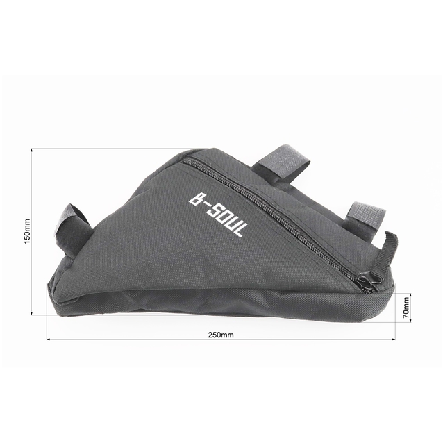 Сумка на раму трикутна B-SOUL чорна (240×160) L фото westvelo.com