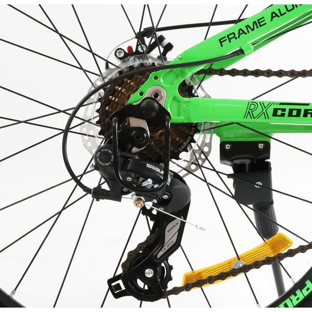 Велосипед 24 AL Corso «PROJECT» R-24119 алюміній 11", (к-т Saiguan) салатовий фото westvelo.com