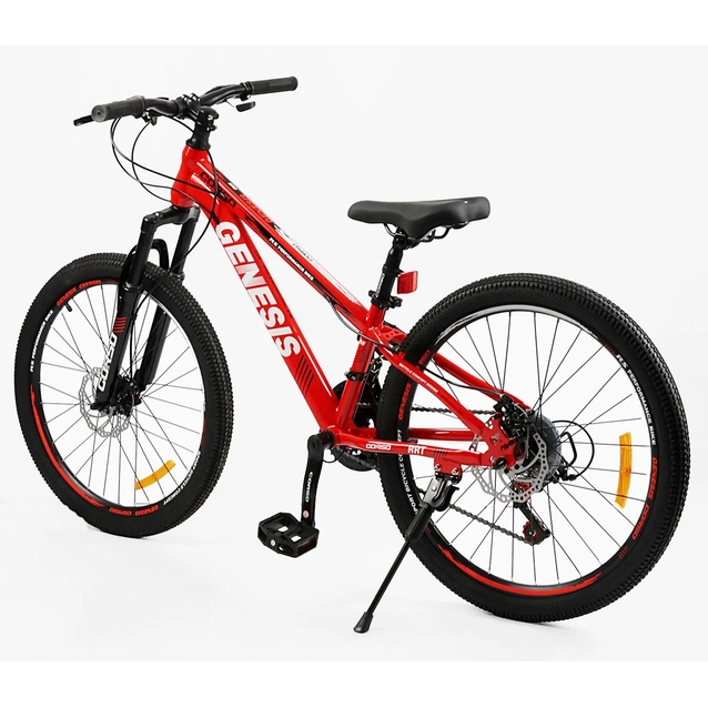 Велосипед 24 ST Corso «GENESIS» G-24311 сталь 11", (к-т SunRun) червоно-чорний фото westvelo.com