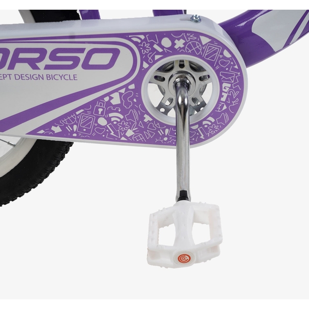 Дитячий велосипед 18 ST Corso «NICE» NC-18100 дискові гальма, фіолетовий фото westvelo.com
