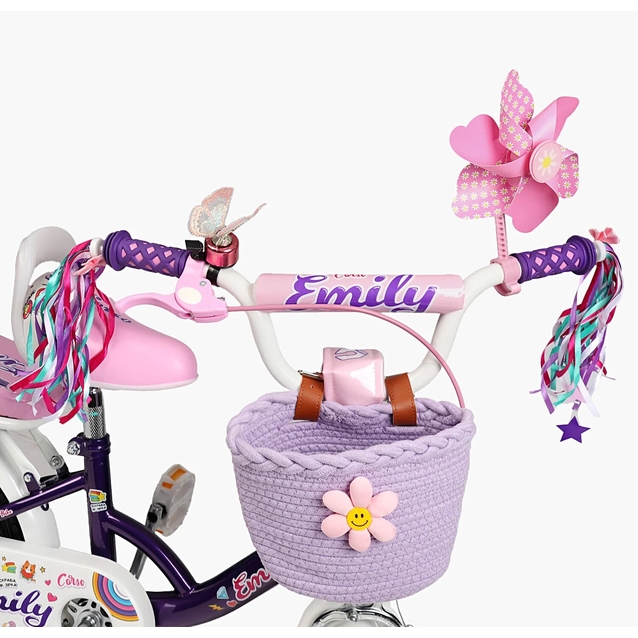 Дитячий велосипед 12 ST Corso «EMILY» ML-62588 фіолетово-рожевий фото westvelo.com