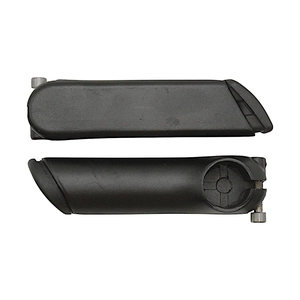 Роги руля алюміній YRS-5983 короткі чорні L-115mm.