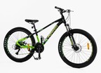 Велосипед 26 AL Corso «X-POWER» PW-79120 алюміній 13", (к-т SHIMANO) чорно-салатовий фото westvelo.com