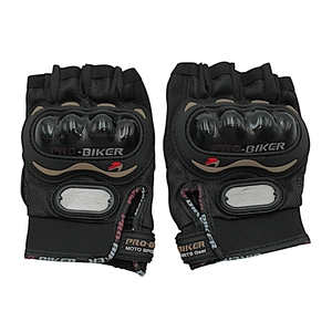 Мото рукавиці (M) "PRO BIKER" (MCS‑04) чорні (з відкритими пальцями )
