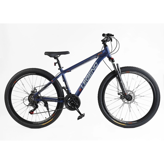Велосипед 27.5 AL Corso «LEGEND» LG-27506 алюміній 15,5", (к-т SHIMANO) синій фото westvelo.com