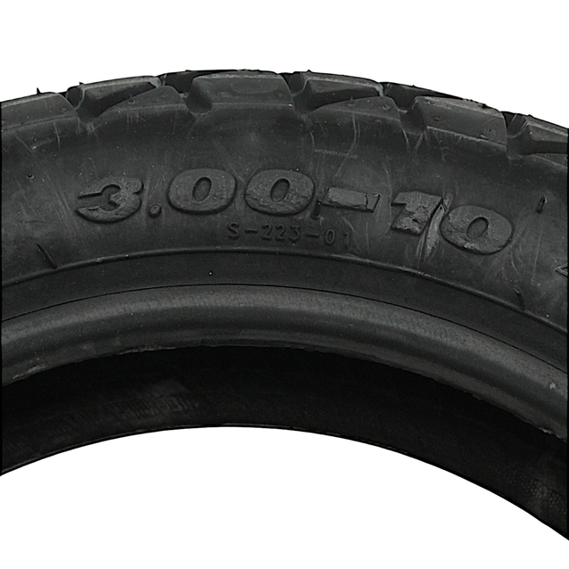 Покришка "10" 3.00-10 Б/К DELI TIRE Індонезія (223) напів-шип TL фото westvelo.com