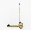 Самокат дитячий 3-х колісний Skyper SR-83664 жовтий, колеса PU Ø125mm/40mm зі світлом, озвучування та підсвічування платформи, кермо складне фото westvelo.com